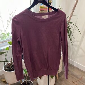Purple light sweater 100% cotton